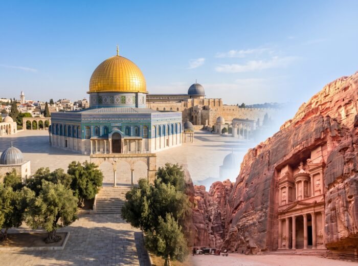Panorama Dome of the Rock dalam program Umroh Plus Aqsha dan Petra Aldabaran Tour